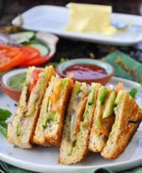 Veg Cheese Grilled Sandwich (Small)