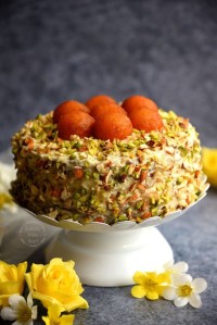 Gulab jamun cake