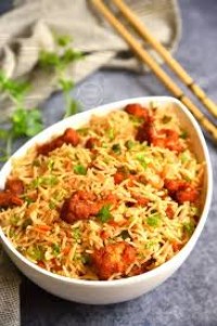 Chicken Manchurian Rice (Half)
