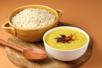 Steam Rice With Dal