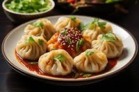 Spicy Paneer Momos (steam/fried)