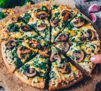 Mushroom & Spinach Pizza (Large)