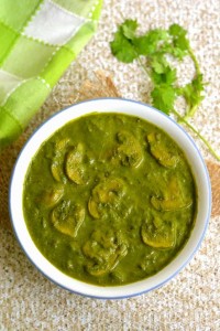 Mushroom Palak