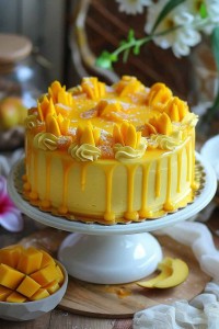 Premium mango cake