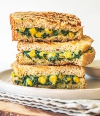Spinach Corn Cheese Sandwich